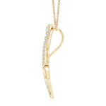 Load image into Gallery viewer, Lab-Grown Diamond Double Heart Infinity Pendant
