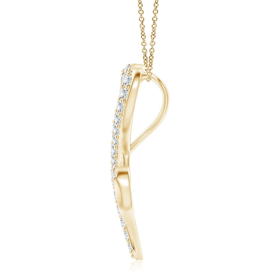 Lab-Grown Diamond Double Heart Infinity Pendant
