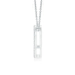 Load image into Gallery viewer, Lab-Grown Prong-Set Diamond Open Heart Pendant
