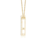 Load image into Gallery viewer, Lab-Grown Prong-Set Diamond Open Heart Pendant
