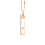 Load image into Gallery viewer, Lab-Grown Prong-Set Diamond Open Heart Pendant
