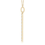 Load image into Gallery viewer, Lab-Grown Prong-Set Diamond Vertical Bar Pendant

