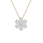 Load image into Gallery viewer, Pear Lab-Grown Diamond Flower Cluster Pendant
