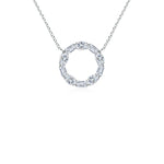 Load image into Gallery viewer, Lab-Grown Emerald-Cut and Oval Diamond Circle of Life Pendant
