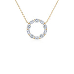 Load image into Gallery viewer, Lab-Grown Emerald-Cut and Oval Diamond Circle of Life Pendant
