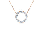 Load image into Gallery viewer, Lab-Grown Emerald-Cut and Oval Diamond Circle of Life Pendant
