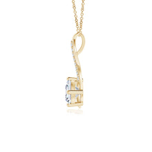 Cushion Lab-Grown Diamond Infinity Pendant with Accents