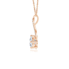 Cushion Lab-Grown Diamond Infinity Pendant with Accents