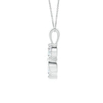 Load image into Gallery viewer, Lab-Grown Classic Two Stone Diamond Swirl Pendant
