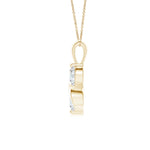 Load image into Gallery viewer, Lab-Grown Classic Two Stone Diamond Swirl Pendant

