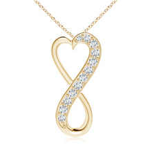 Lab-Grown Pave-Set Diamond Infinity Heart Pendant