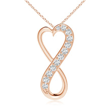 Lab-Grown Pave-Set Diamond Infinity Heart Pendant