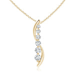 Load image into Gallery viewer, Lab-Grown Six Stone Diamond Journey Necklace
