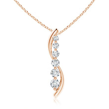 Lab-Grown Six Stone Diamond Journey Necklace