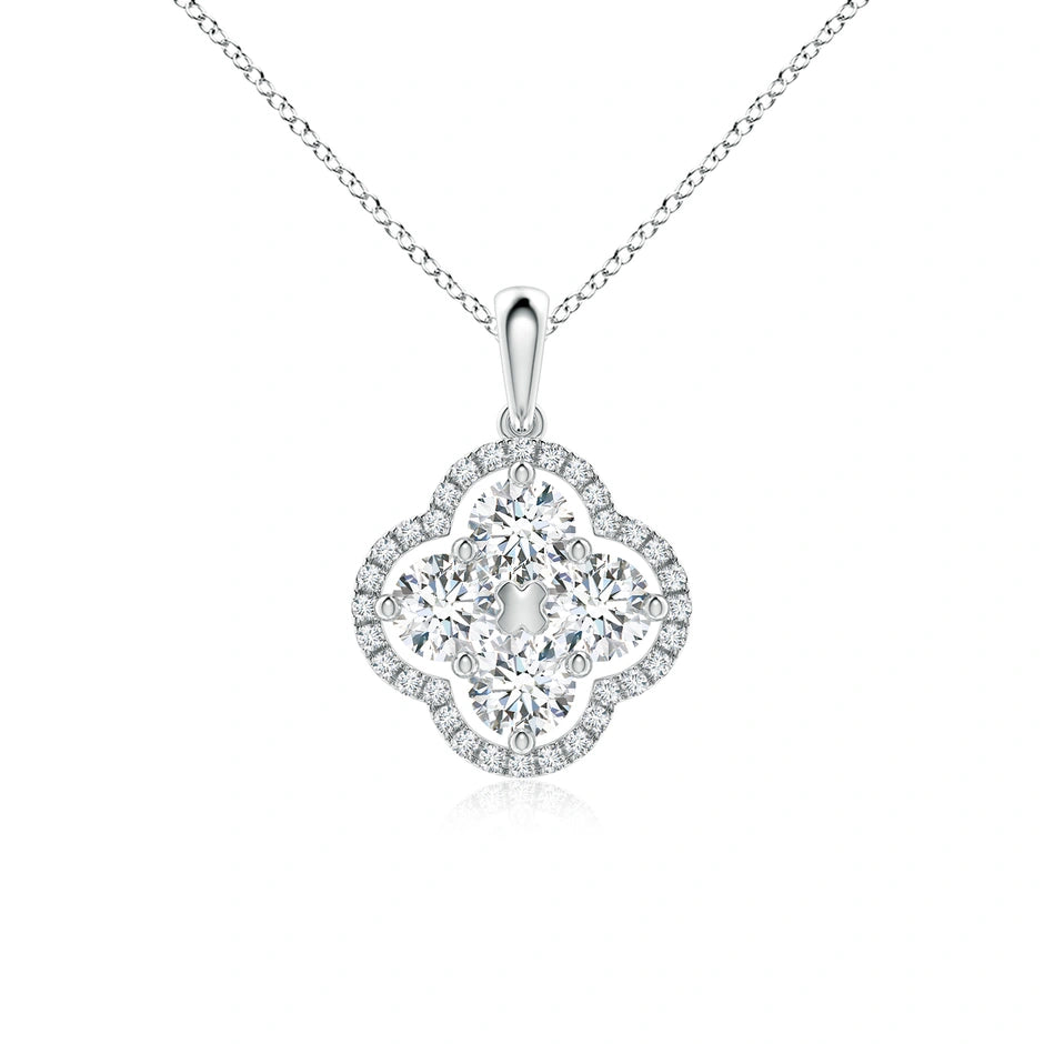 Lab-Grown Diamond Clover Pendant