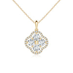 Load image into Gallery viewer, Lab-Grown Diamond Clover Pendant

