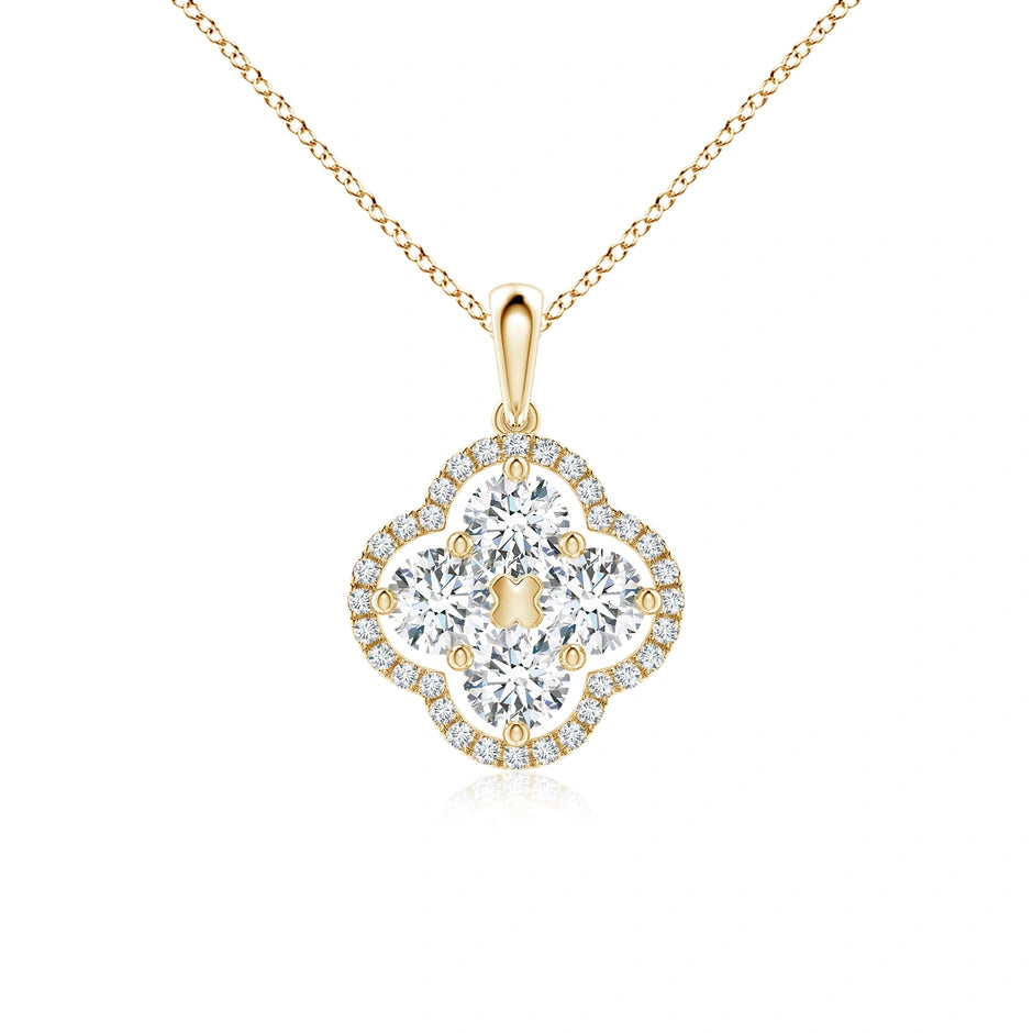 Lab-Grown Diamond Clover Pendant