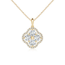 Lab-Grown Diamond Clover Pendant