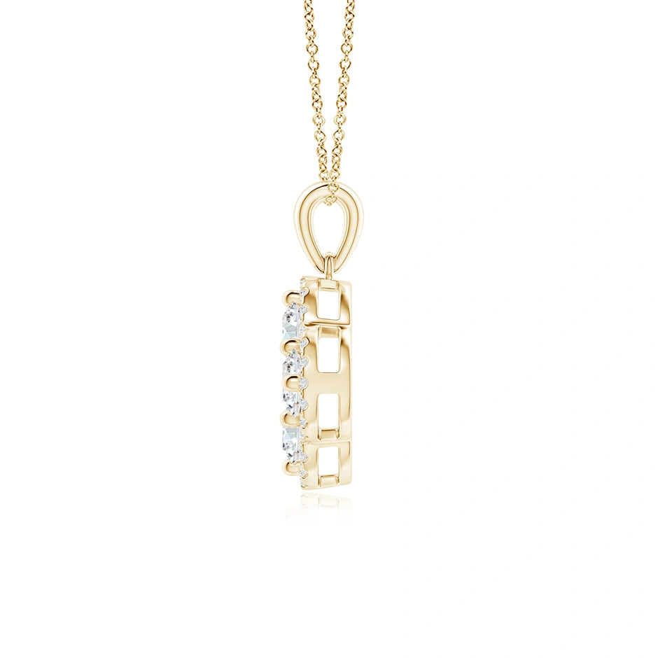 Lab-Grown Diamond Clover Pendant