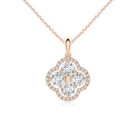 Load image into Gallery viewer, Lab-Grown Diamond Clover Pendant
