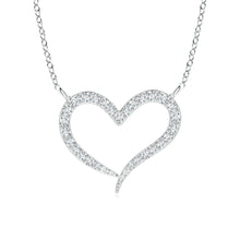 Lab-Grown Diamond Wavy Heart Pendant