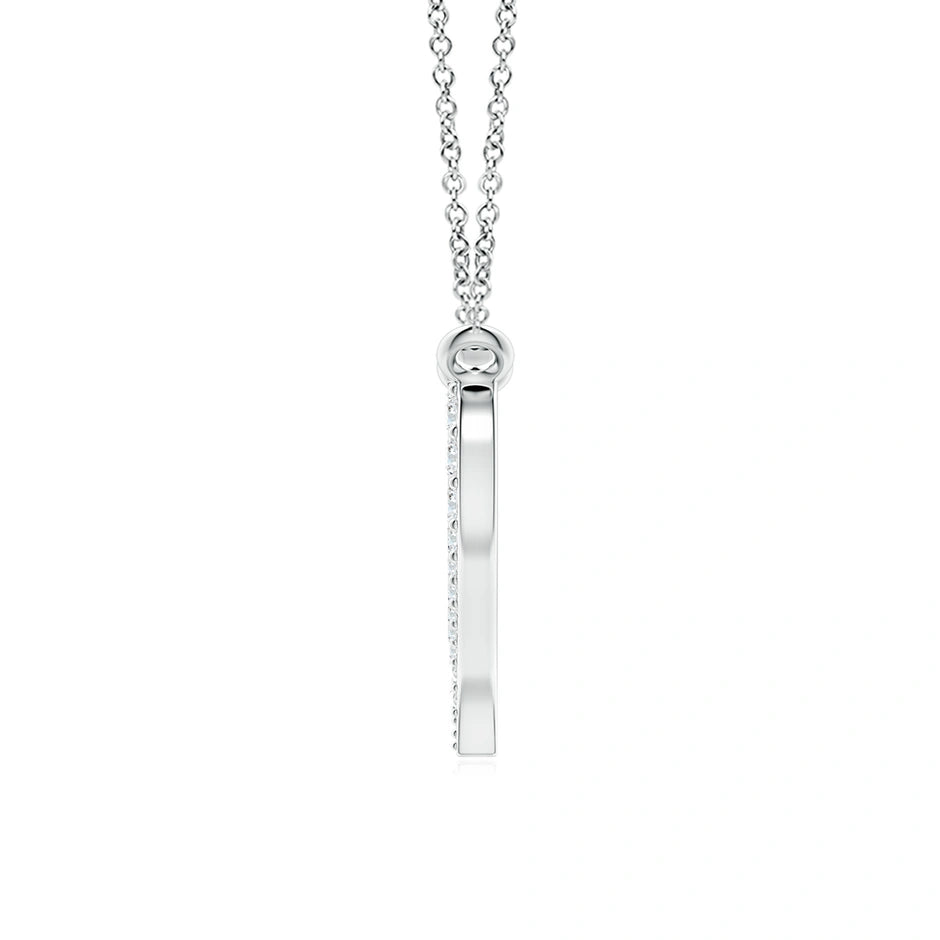 Lab-Grown Diamond Wavy Heart Pendant