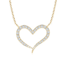 Lab-Grown Diamond Wavy Heart Pendant