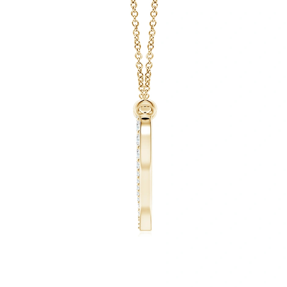 Lab-Grown Diamond Wavy Heart Pendant
