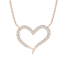 Lab-Grown Diamond Wavy Heart Pendant