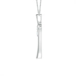 Load image into Gallery viewer, Lab-Grown Two Stone Diamond Bypass Cross Pendant
