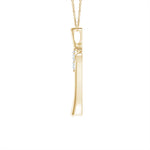 Load image into Gallery viewer, Lab-Grown Two Stone Diamond Bypass Cross Pendant
