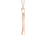 Load image into Gallery viewer, Lab-Grown Two Stone Diamond Bypass Cross Pendant
