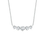 Load image into Gallery viewer, Graduated Five Stone Round Lab-Grown Diamond Necklace
