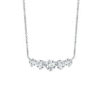 Load image into Gallery viewer, Graduated Five Stone Round Lab-Grown Diamond Necklace
