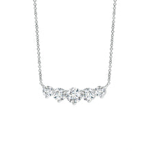 Graduated Five Stone Round Lab-Grown Diamond Necklace