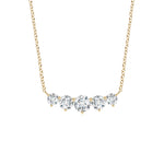 Load image into Gallery viewer, Graduated Five Stone Round Lab-Grown Diamond Necklace
