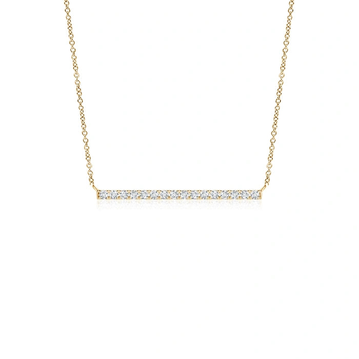 Lab-Grown Contemporary Diamond Bar Necklace
