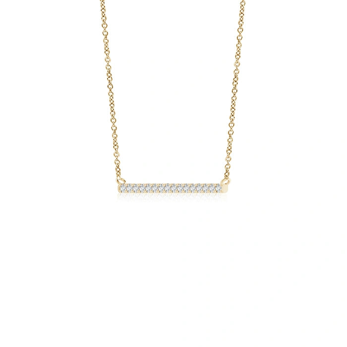 Lab-Grown Contemporary Diamond Bar Necklace
