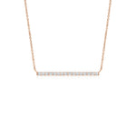 Load image into Gallery viewer, Lab-Grown Contemporary Diamond Bar Necklace
