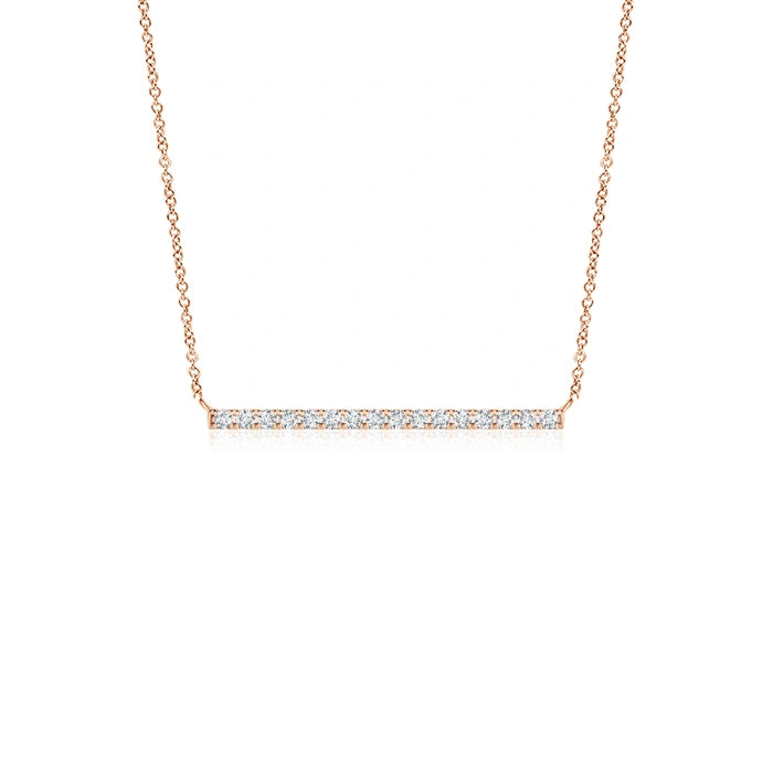 Lab-Grown Contemporary Diamond Bar Necklace