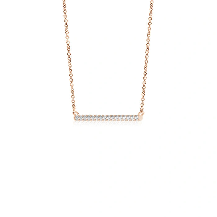 Lab-Grown Contemporary Diamond Bar Necklace