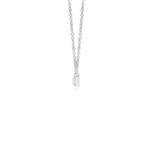Lab-Grown Prong-Set Round Diamond Bar Necklace