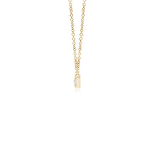 Lab-Grown Prong-Set Round Diamond Bar Necklace