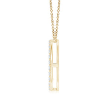 Lab-Grown Prong-Set Diamond Peace Sign Pendant