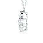 Load image into Gallery viewer, Round Lab-Grown Diamond Floral Cluster Pendant
