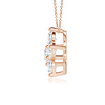 Load image into Gallery viewer, Round Lab-Grown Diamond Floral Cluster Pendant
