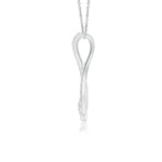 Load image into Gallery viewer, Prong-Set Round Lab-Grown Diamond Infinity Loop Pendant
