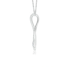 Prong-Set Round Lab-Grown Diamond Infinity Loop Pendant
