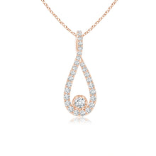 Prong-Set Round Lab-Grown Diamond Infinity Loop Pendant