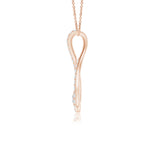 Load image into Gallery viewer, Prong-Set Round Lab-Grown Diamond Infinity Loop Pendant
